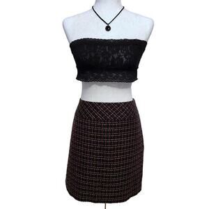 Loft NWT Tweed Mini Skirt Women 6